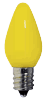 Damar LEDC7YT SOLID YELLOW LED light bulb