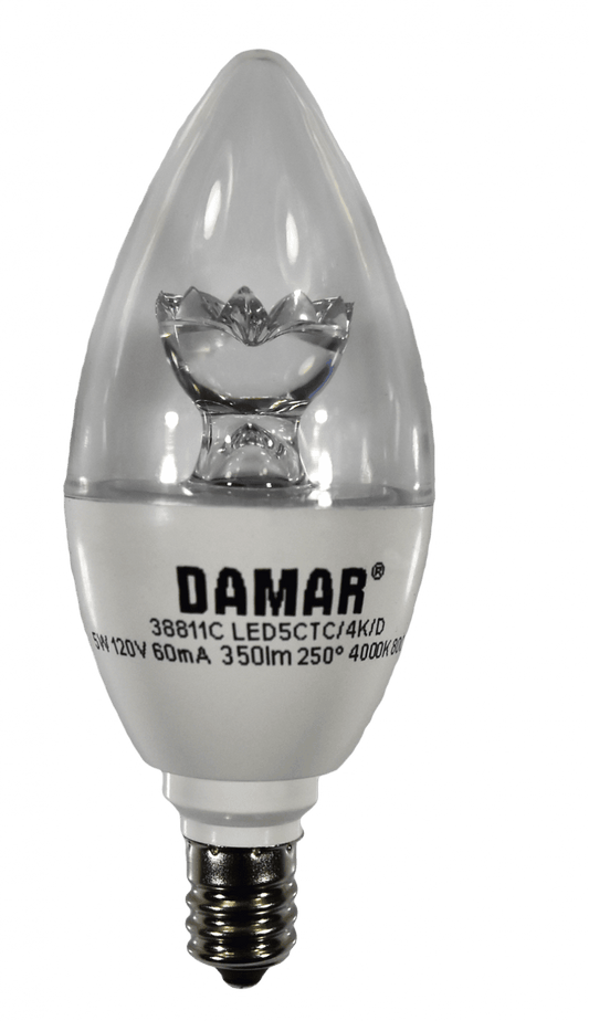 Damar 38811C LED Candelabra Bulb