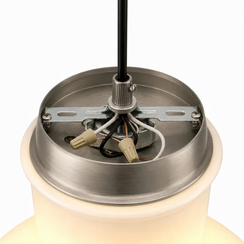 Alora Mood PD540411BNGO Westlake Modern Pendant Ceiling Light in Brushed Nickel with Glass Shade and Omnidirectional Illumination
