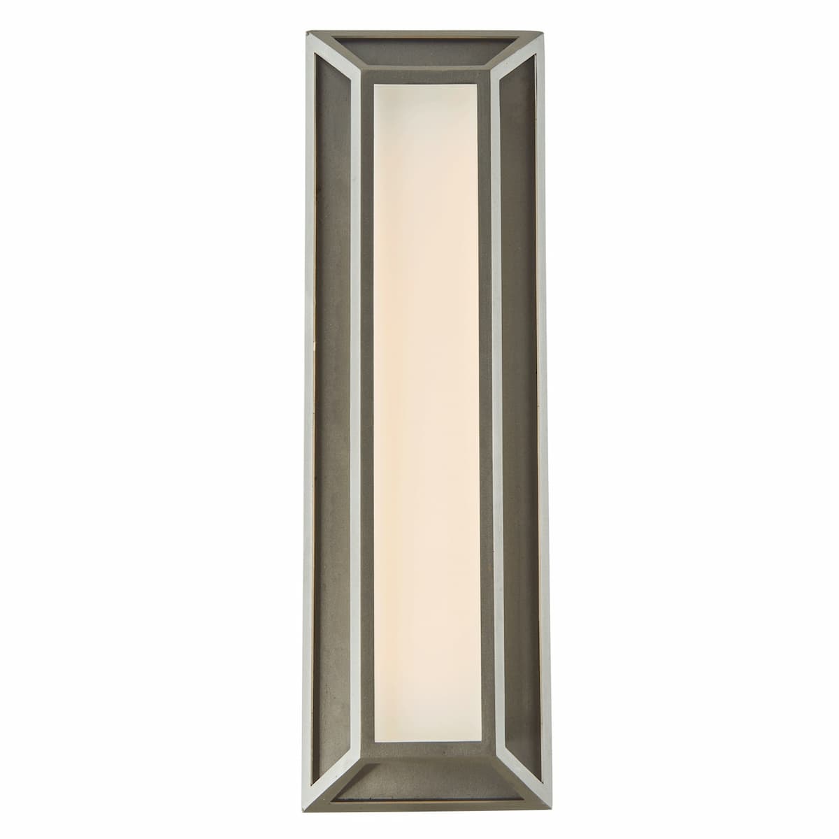Wet location rated exterior wall lighting with elegant miter glass finish