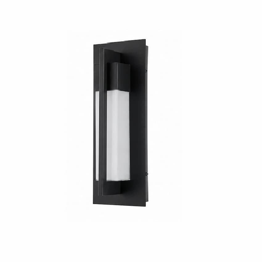 Abra Electron 50148ODW contemporary outdoor wall light featuring elegant mitered glass for residential and commercial exteriors