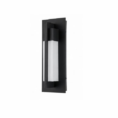 Abra Electron 50148ODW contemporary outdoor wall light featuring elegant mitered glass for residential and commercial exteriors