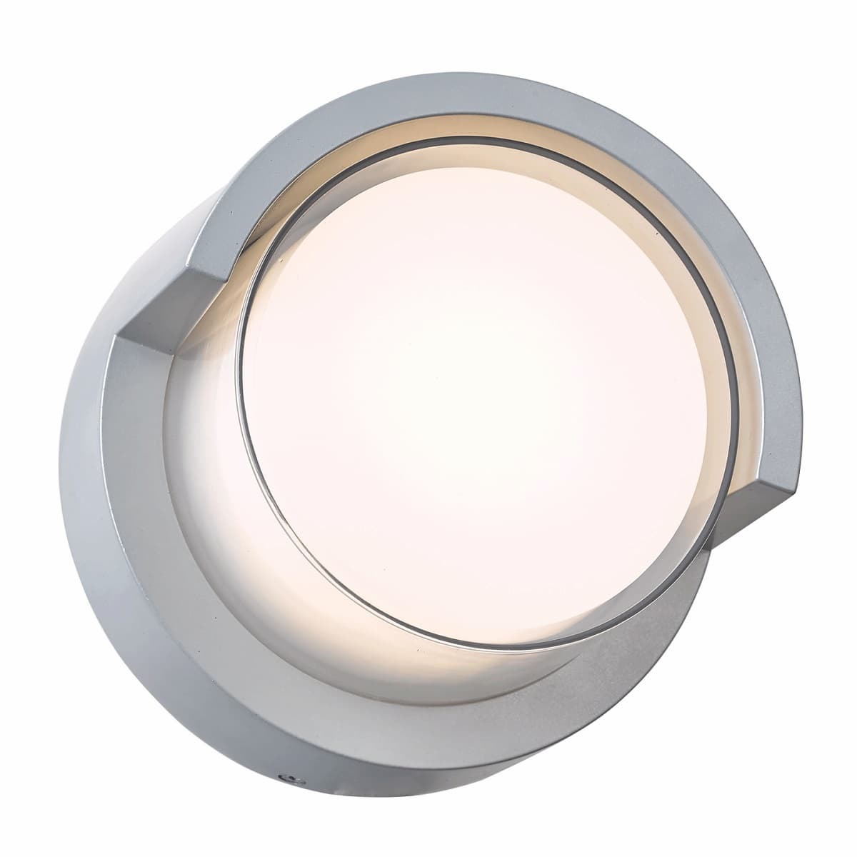 Abra 50021ODW Geo exterior wall sconce with rounded hood profile for modern architectural outdoor lighting