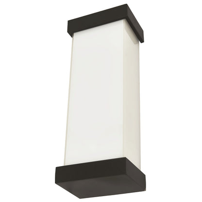 Abra Loki 50013ODW outdoor LED wall light featuring sleek mitered glass construction for modern exterior spaces