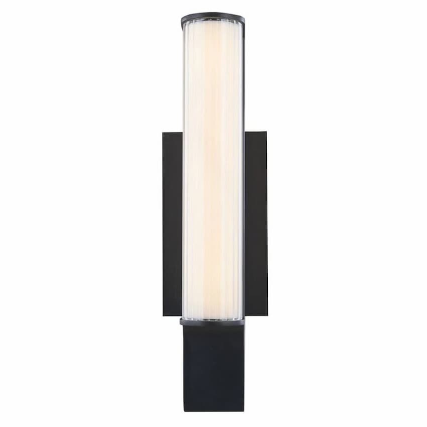 Abra 50103ODW Macie exterior wall fixture with durable marine-grade design and ribbed frosted glass diffuser for residential and commercial lighting