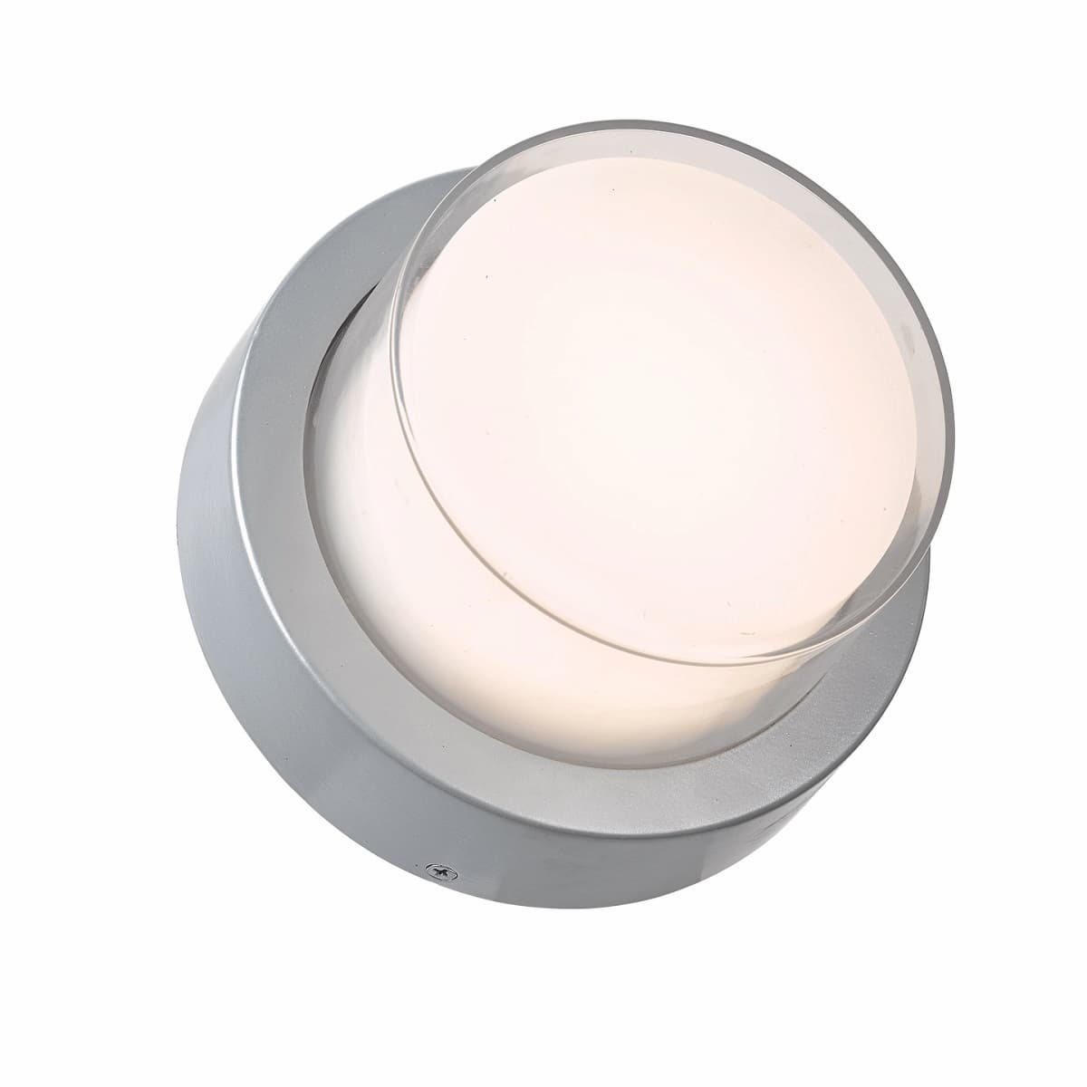 Abra 50022ODW Geo exterior wall sconce with clean circular design for modern architectural outdoor lighting
