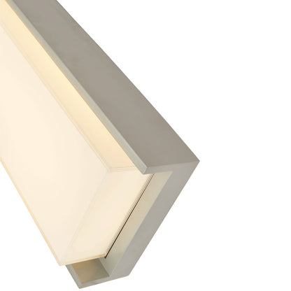 Abra 50011ODW Titon exterior wall sconce with miter glass design and integrated LED illumination for wet locations