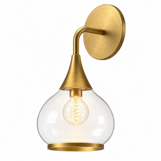 Alora Mood Hazel WV524006MBOP 6-Inch Vanity Light in Matte Black with Opal Glass Shade