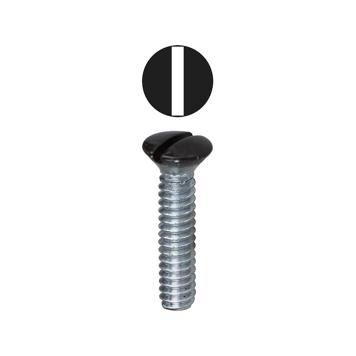 Dottie 414BRN Dottie #6-32 x 1/2 in Brown Slotted Oval Head Wall Plate Screw 414BRN