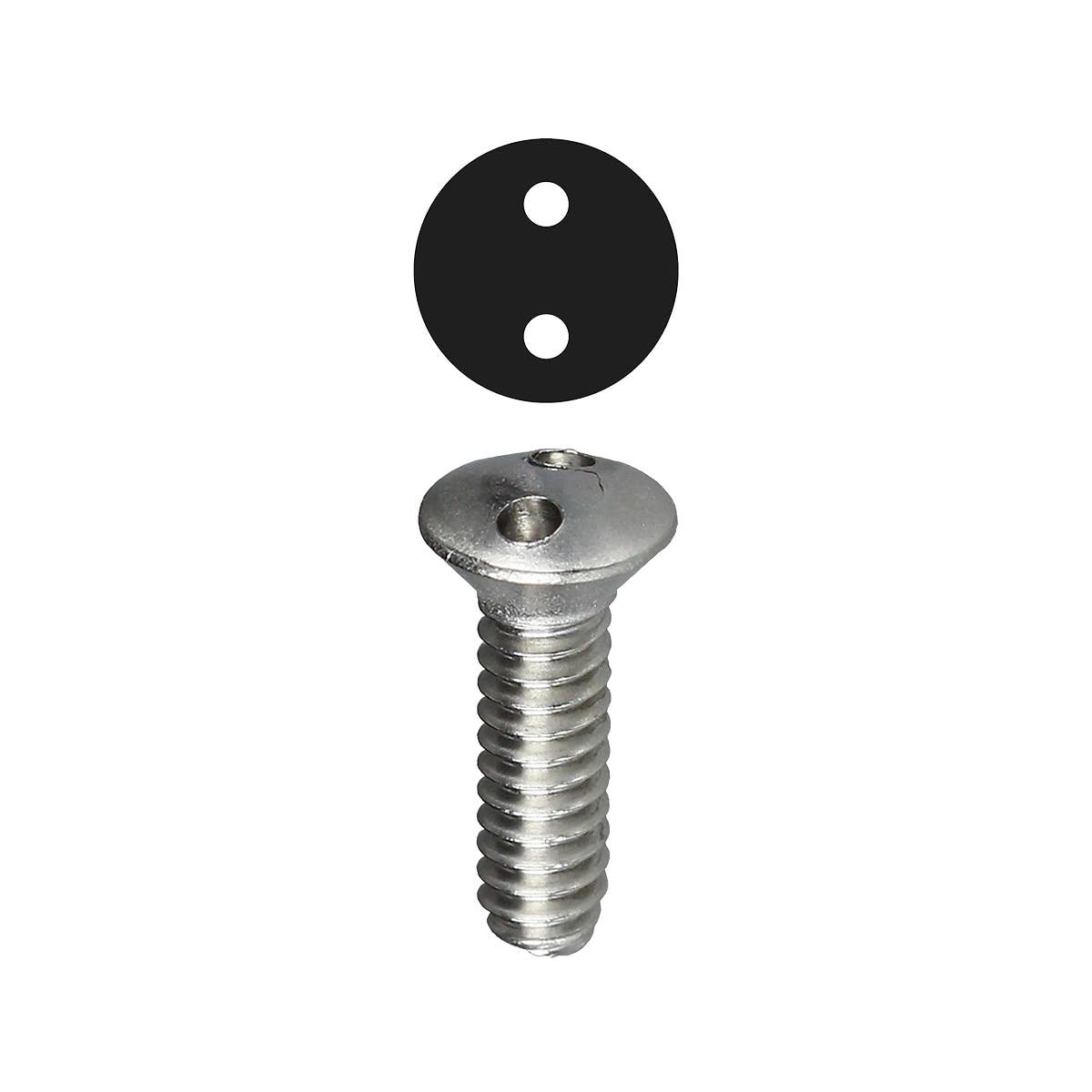 Dottie 414TP Dottie #6-32 x 1/2 in Spanner Oval Head Tamperproof Wall Plate Screw 414TP