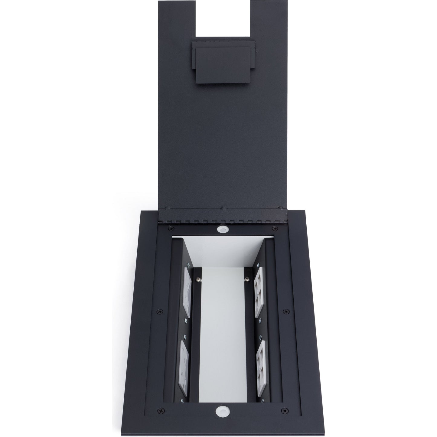 Lew Electric 4200 Black recessed floor box