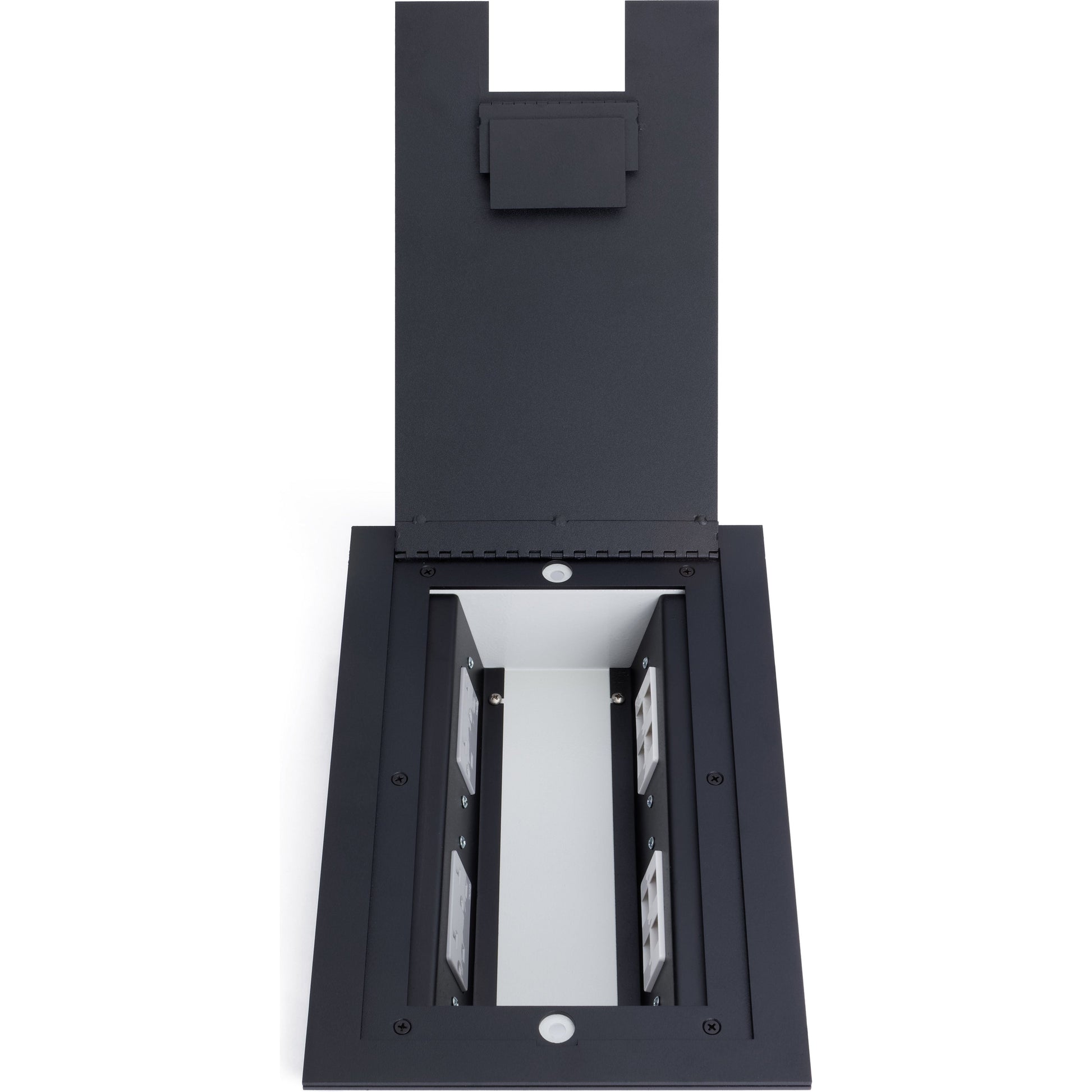 Lew Electric 4200 Black recessed floor box