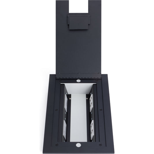 Lew Electric 4200 Black recessed floor box