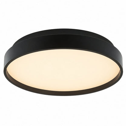 Abra Tambourine 30051FM 10-inch low-profile flush mount ceiling light with soft uplight for modern interior lighting