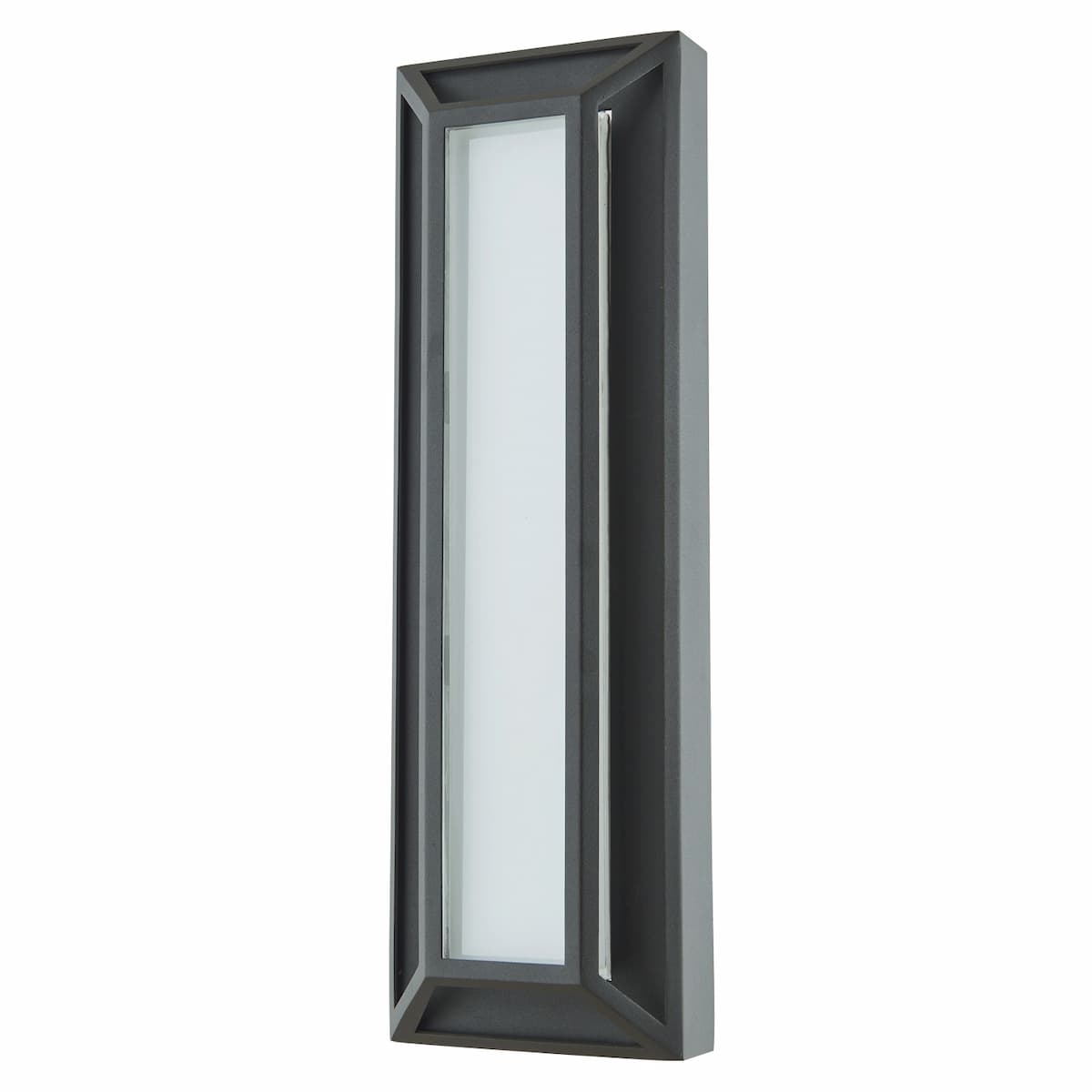 Modern outdoor wall sconce featuring high-quality miter glass diffuser design
