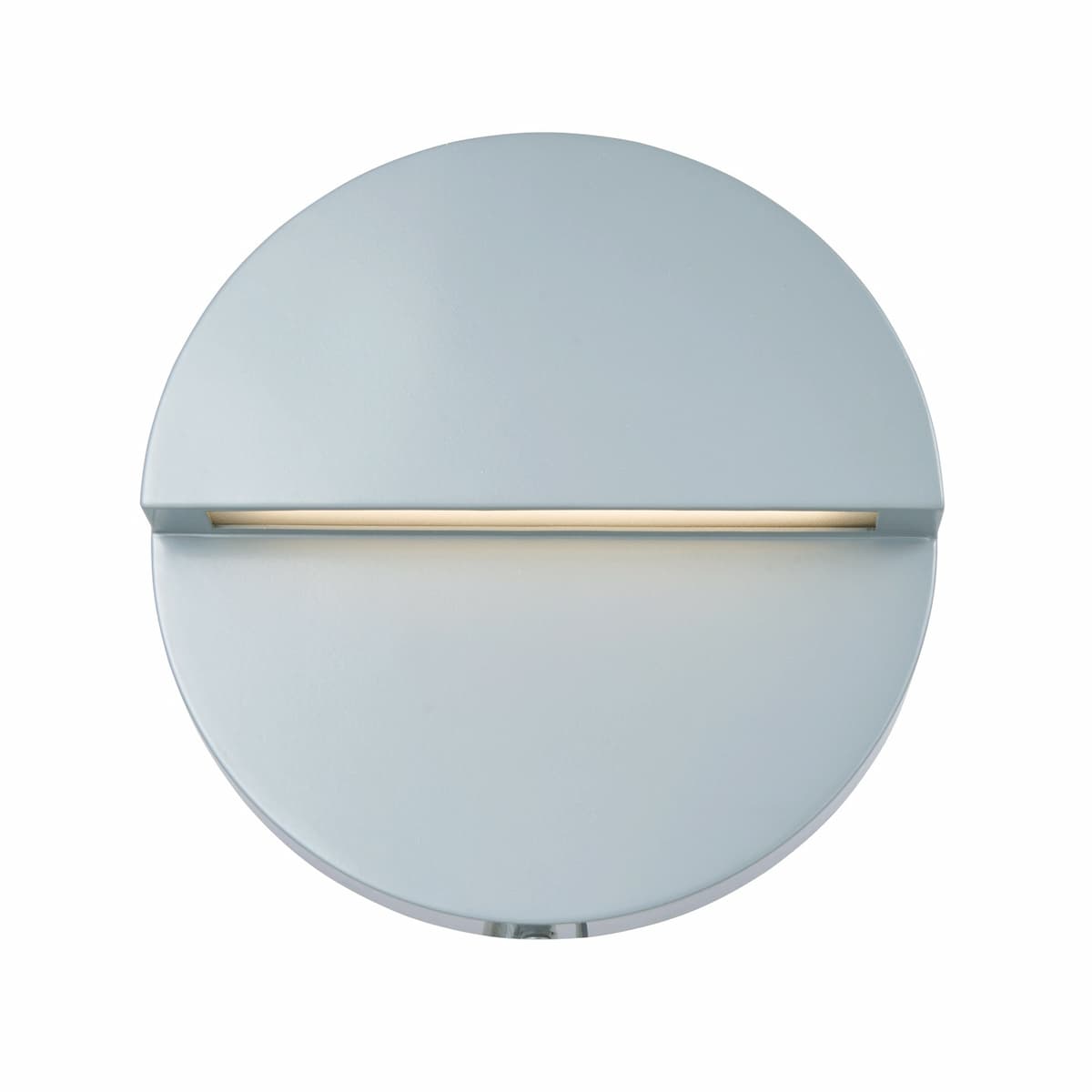 Wet location rated round outdoor wall light for architectural facade lighting