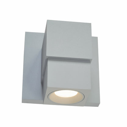 Architectural LED down light wall fixture for wet locations featuring a minimalist outdoor wall washer design