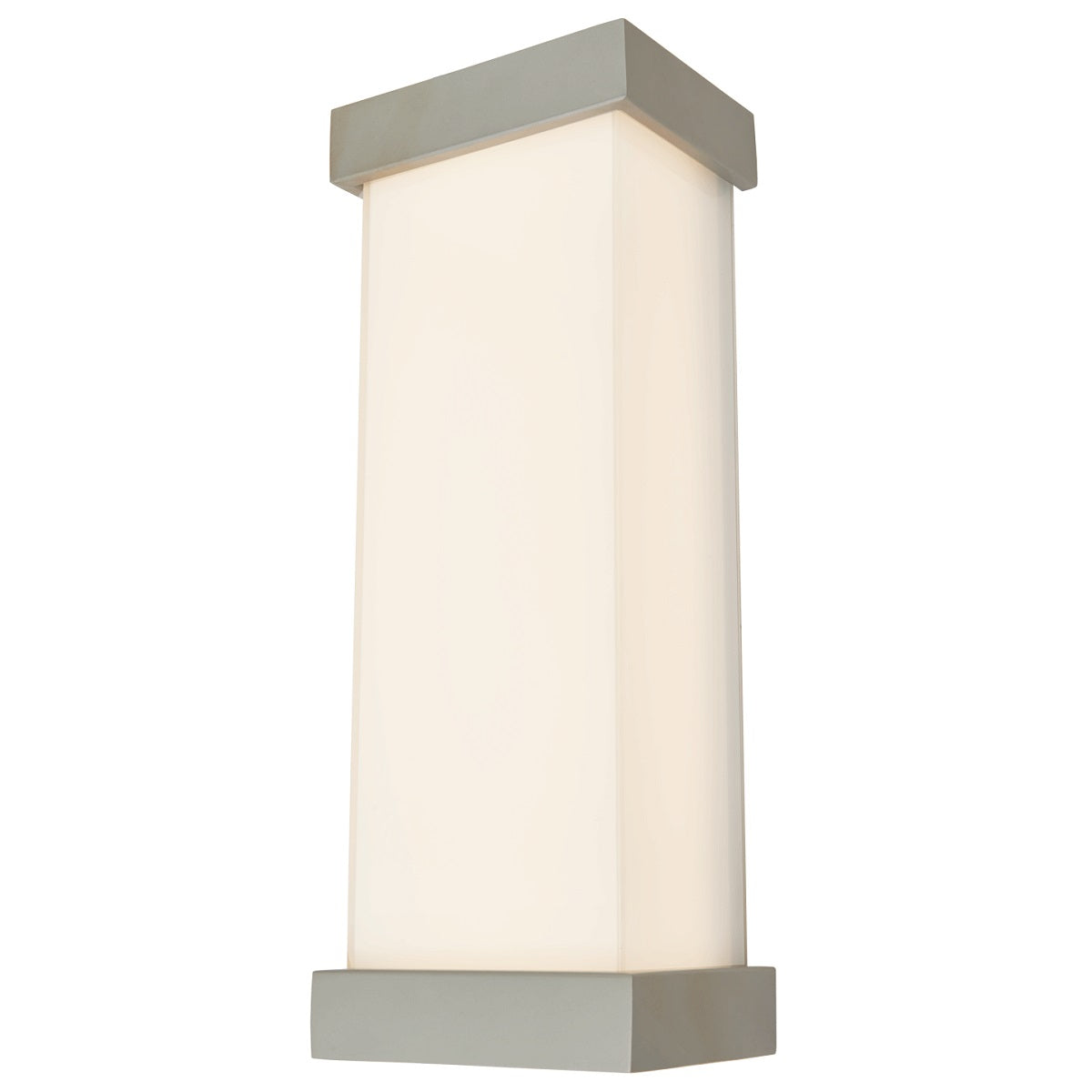 Modern Abra Loki LED outdoor wall fixture with geometric miter glass profile for entryways, patios, and exterior facades