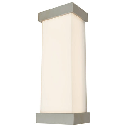 Modern Abra Loki LED outdoor wall fixture with geometric miter glass profile for entryways, patios, and exterior facades