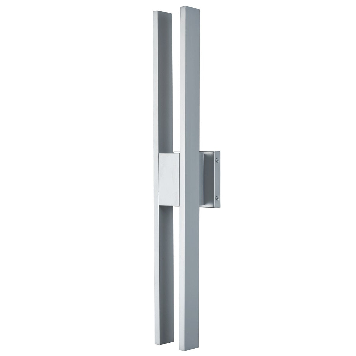 Modern Abra Slate twin-bar wall sconce designed for entryways, patios, facades, and wet location exterior spaces