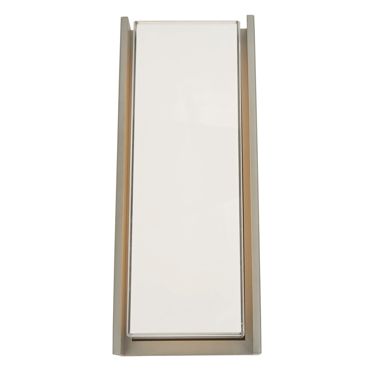 Modern Abra Titon LED outdoor wall fixture with geometric miter glass profile for entryways, patios, and exterior facades