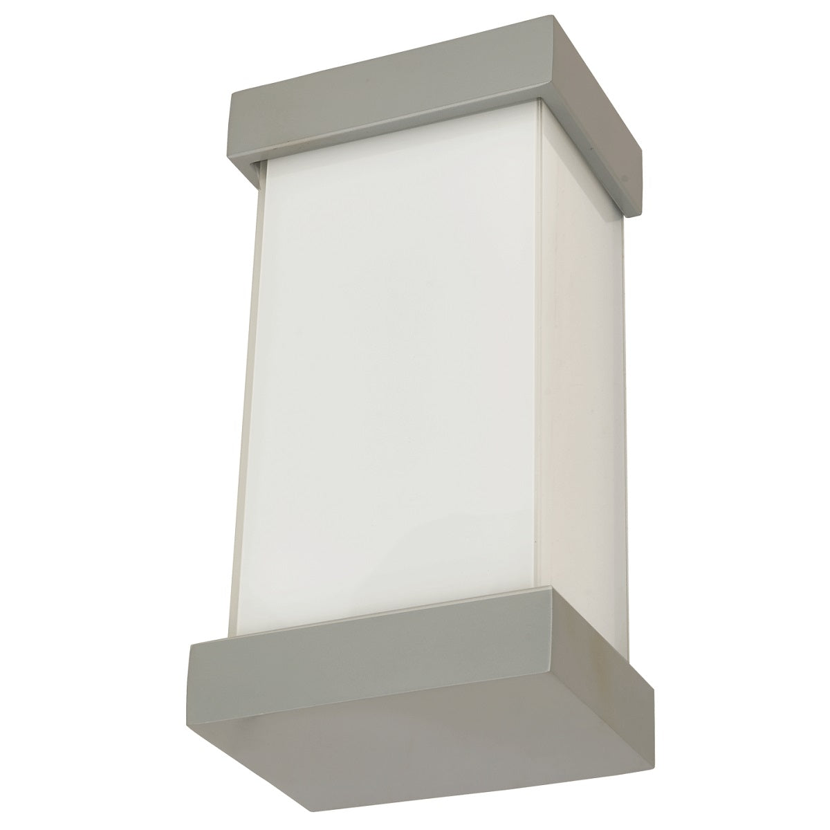Modern Abra Loki LED outdoor wall fixture with geometric miter glass design for entryways, patios, and exterior facades