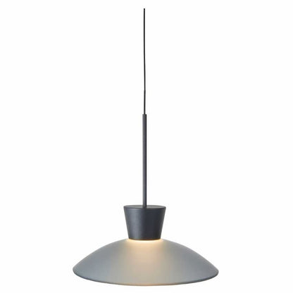 Abra Horizon 10168PN LED pendant light with 7.9-inch glass shade, 425-lumen output and warm 3000K illumination