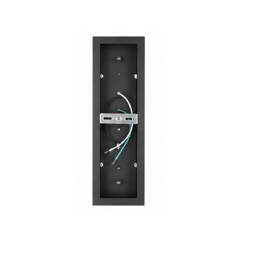 Abra 50148ODW Electron 14-inch exterior wall sconce with modern mitered glass construction for sophisticated outdoor illumination
