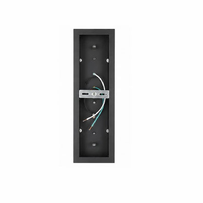 Abra 50148ODW Electron 14-inch exterior wall sconce with modern mitered glass construction for sophisticated outdoor illumination