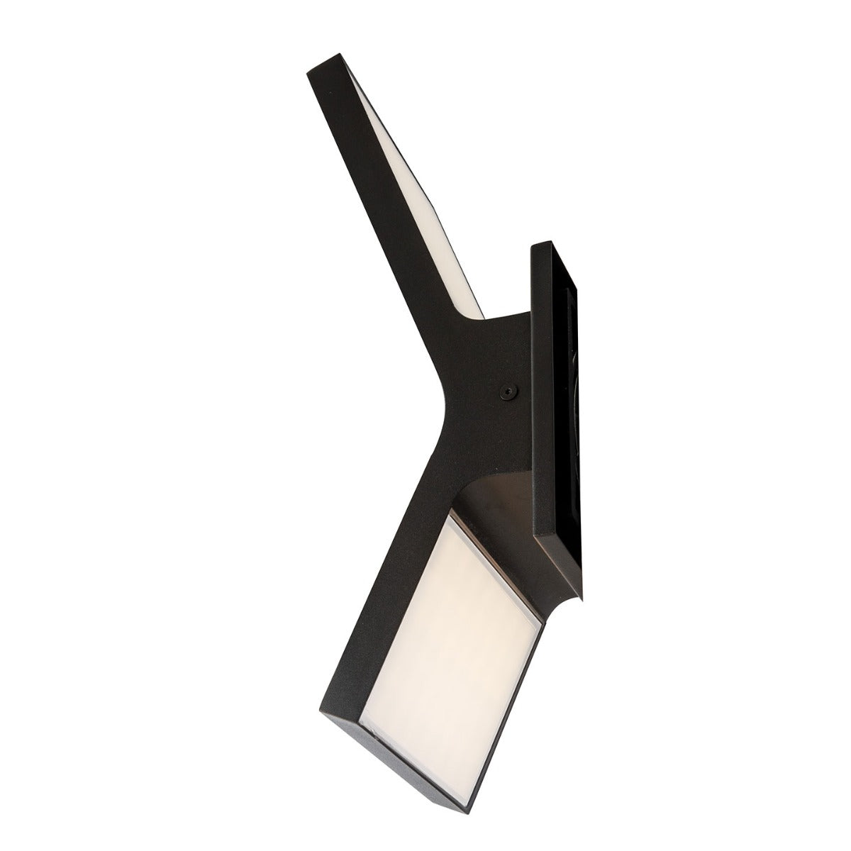 Abra Yoga Wet Location Indirect Lighting Angled Wall Fixture Matte Black