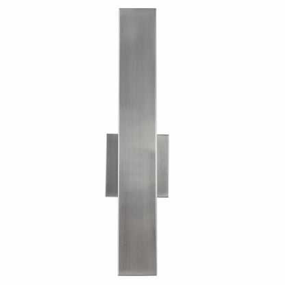 Abra 50001ODW Yoga exterior wall sconce with integrated indirect LED lighting for contemporary outdoor spaces