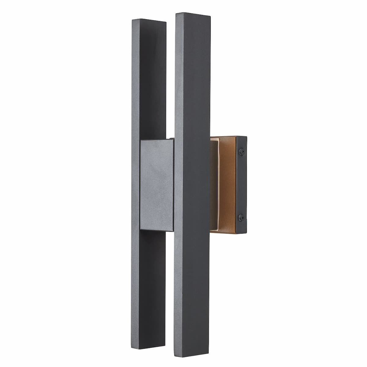 Abra Slate 50007ODW wet location wall light featuring a sleek twin-bar profile for contemporary outdoor illumination