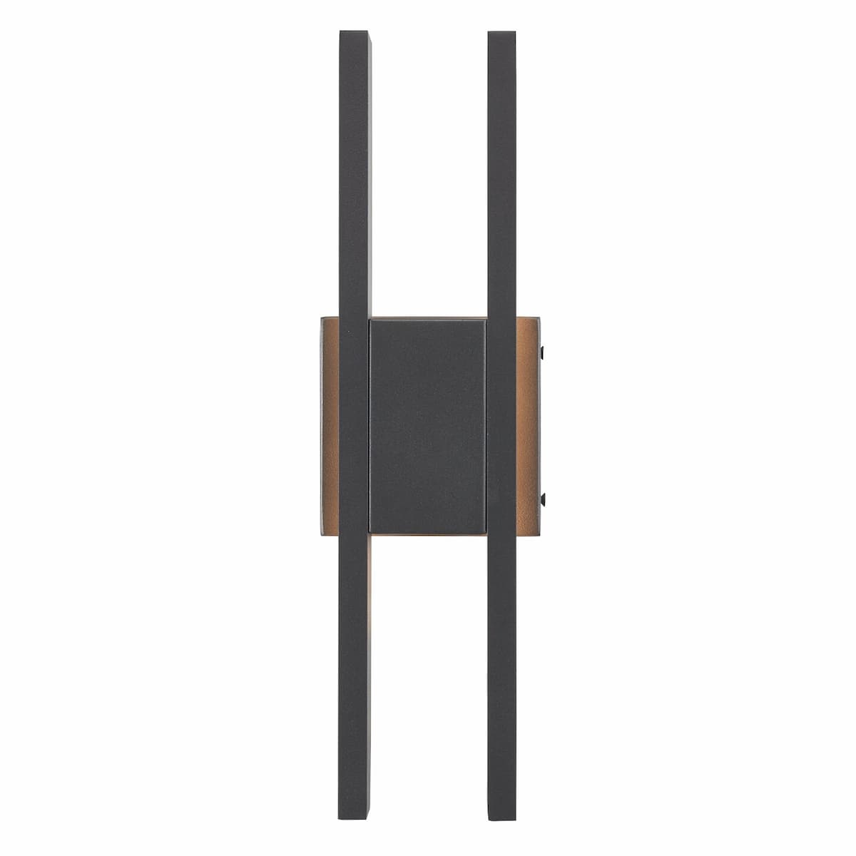 Abra Slate 50007ODW twin-bar outdoor wall fixture with modern linear design for wet location exterior lighting