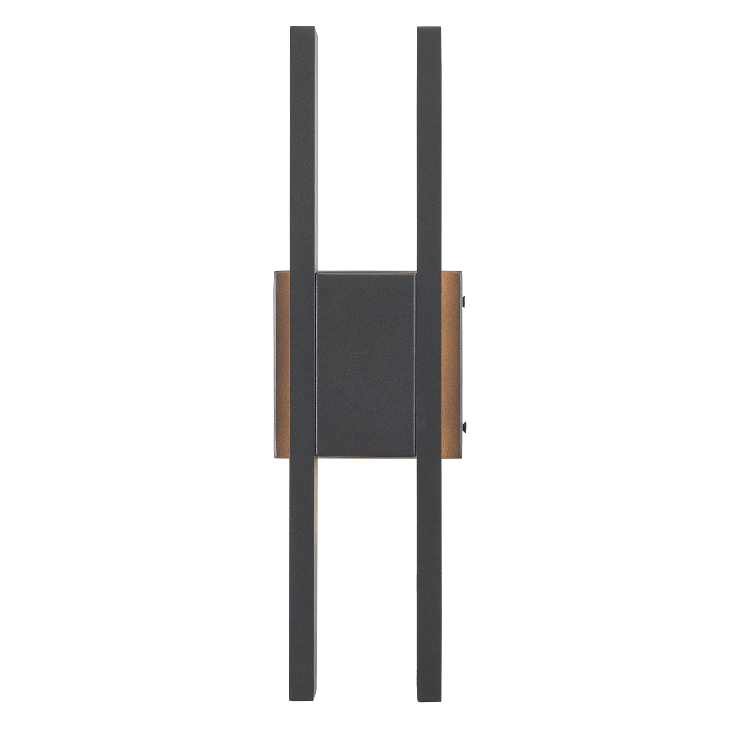 Abra Slate Twin Bar Wet Location Wall Fixture Matte Black