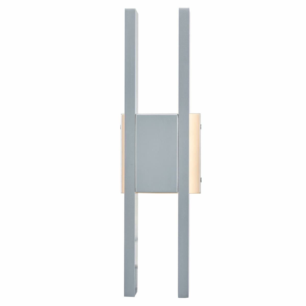 Abra 50007ODW Slate exterior wall fixture with dual linear light bars for modern architectural outdoor lighting