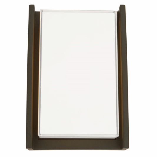 Abra Titon 50010ODW wet location LED wall fixture with modern miter glass design for contemporary exterior lighting