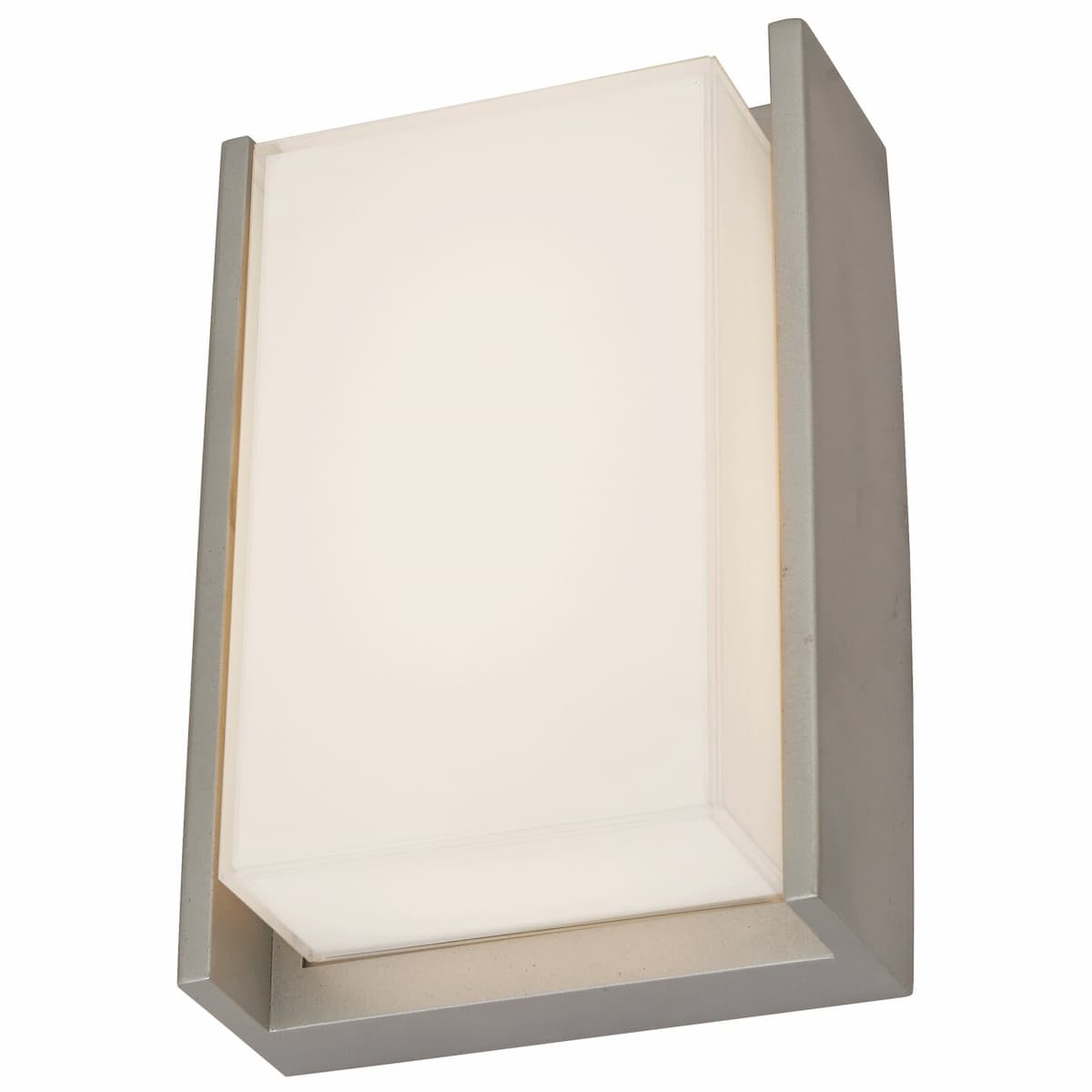 Modern Abra Titon LED outdoor wall fixture with geometric miter glass profile for entryways, patios, and exterior facades