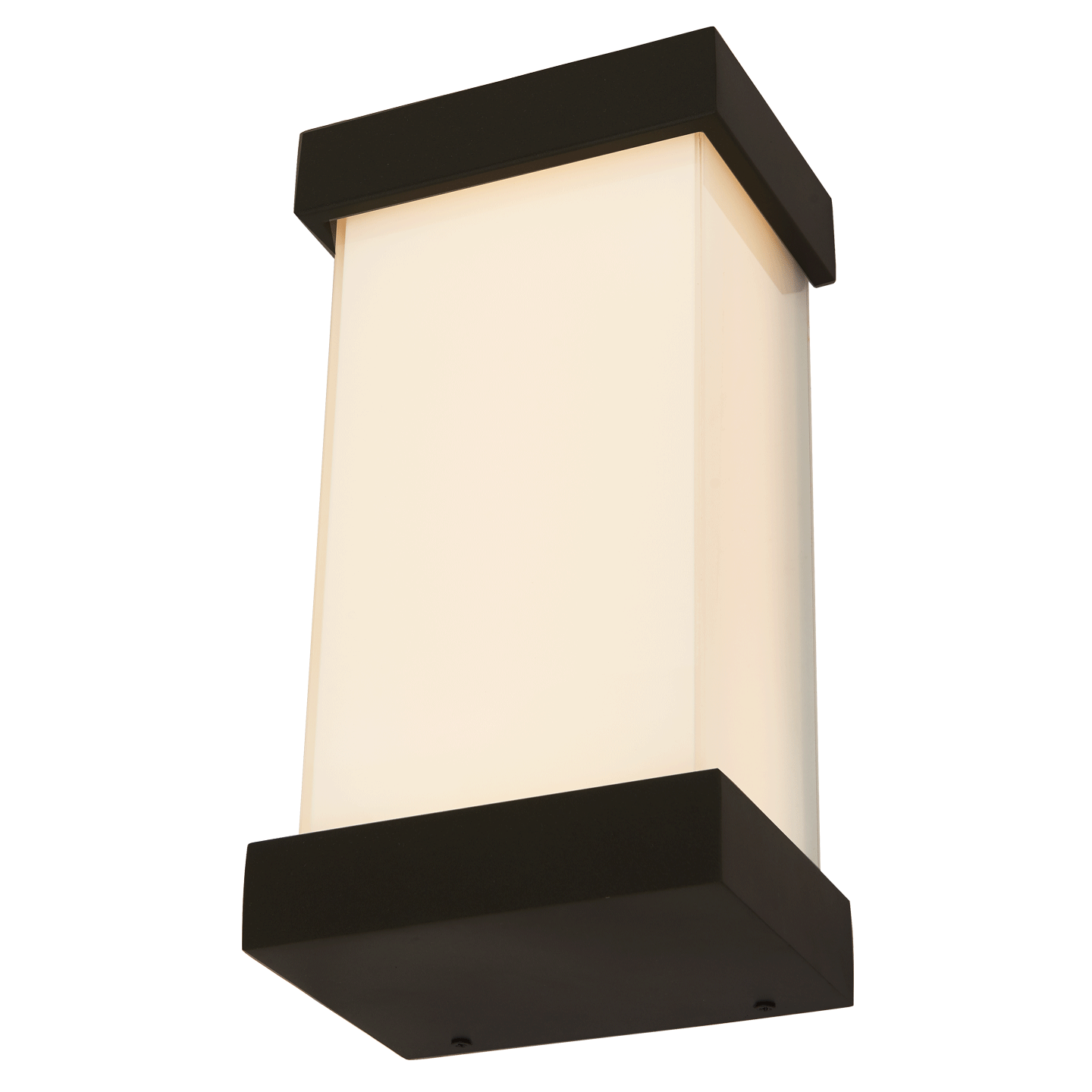 Abra Loki Wet Location Miter Glass LED Wall Fixture Matte Black