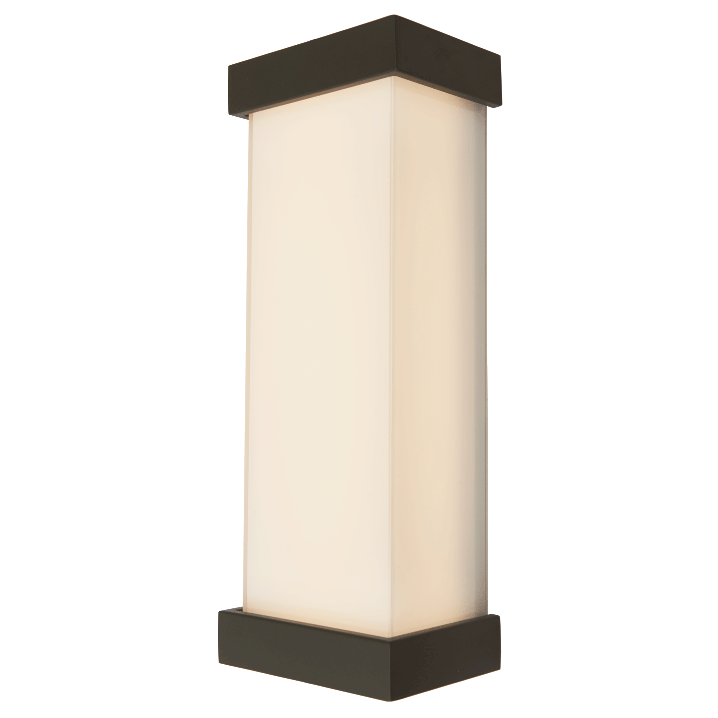 Abra Loki Wet Location Miter Glass LED Wall Fixture Matte Black