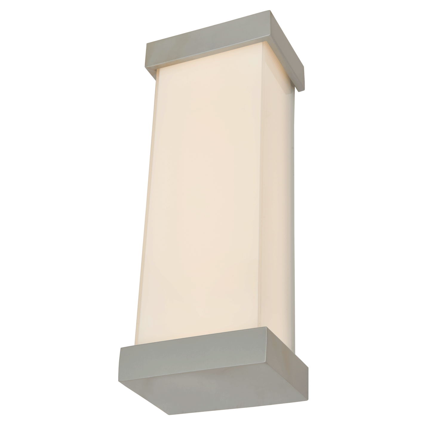 Abra Loki Wet Location Miter Glass LED Wall Fixture Silica