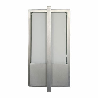 Modern Abra Neutron wet location wall fixture for patios, entryways, building facades, and contemporary exterior spaces