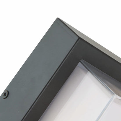 Abra Geo 50024ODW wet location wall light featuring a sleek square profile for contemporary outdoor spaces