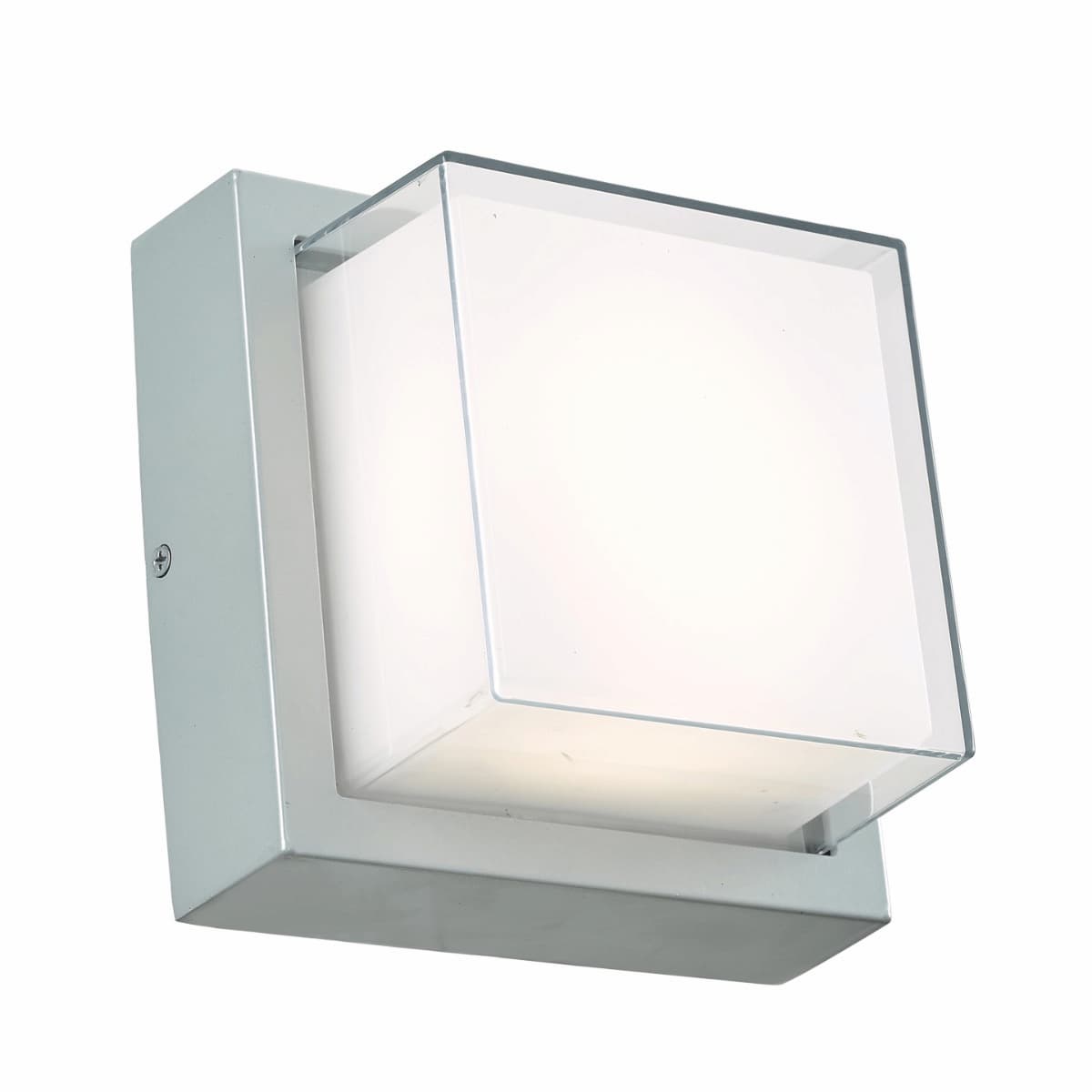 Abra 50024ODW Geo exterior wall sconce with clean geometric square design for modern architectural lighting