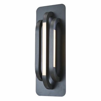 Abra Paton 3-bar wet location LED wall light featuring a contemporary geometric design for outdoor spaces