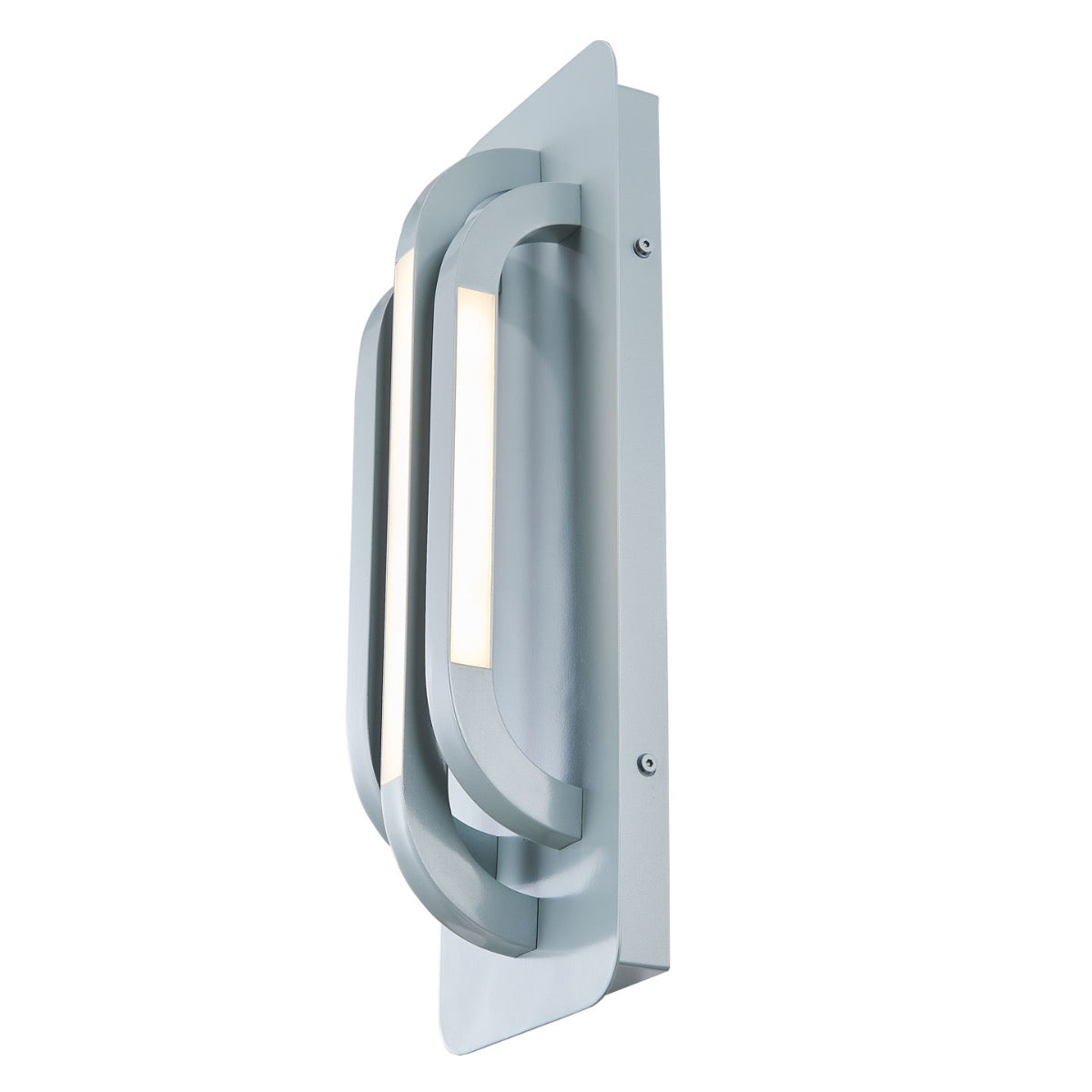 Abra Paton 50030ODW wet location wall light with sleek three-bar profile for contemporary residential and commercial exteriors