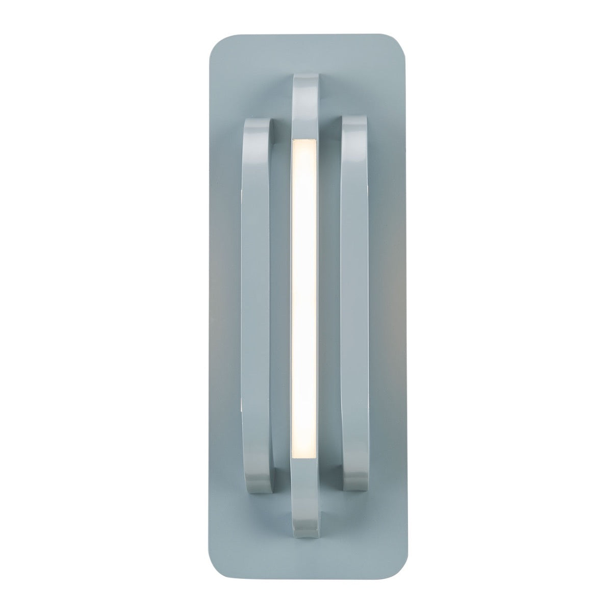 Modern Abra Paton outdoor LED wall sconce with distinctive 3-bar structure for entryways, patios, and exterior walls