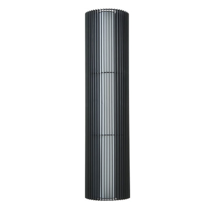 Abra Lava 50034ODW exterior LED wall light featuring durable marine-grade steel and a contemporary ribbed design