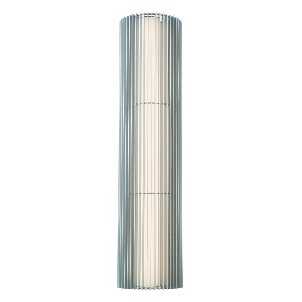 Modern Abra Lava 50034ODW outdoor LED wall fixture with selectable 3CCT lighting and ribbed steel construction