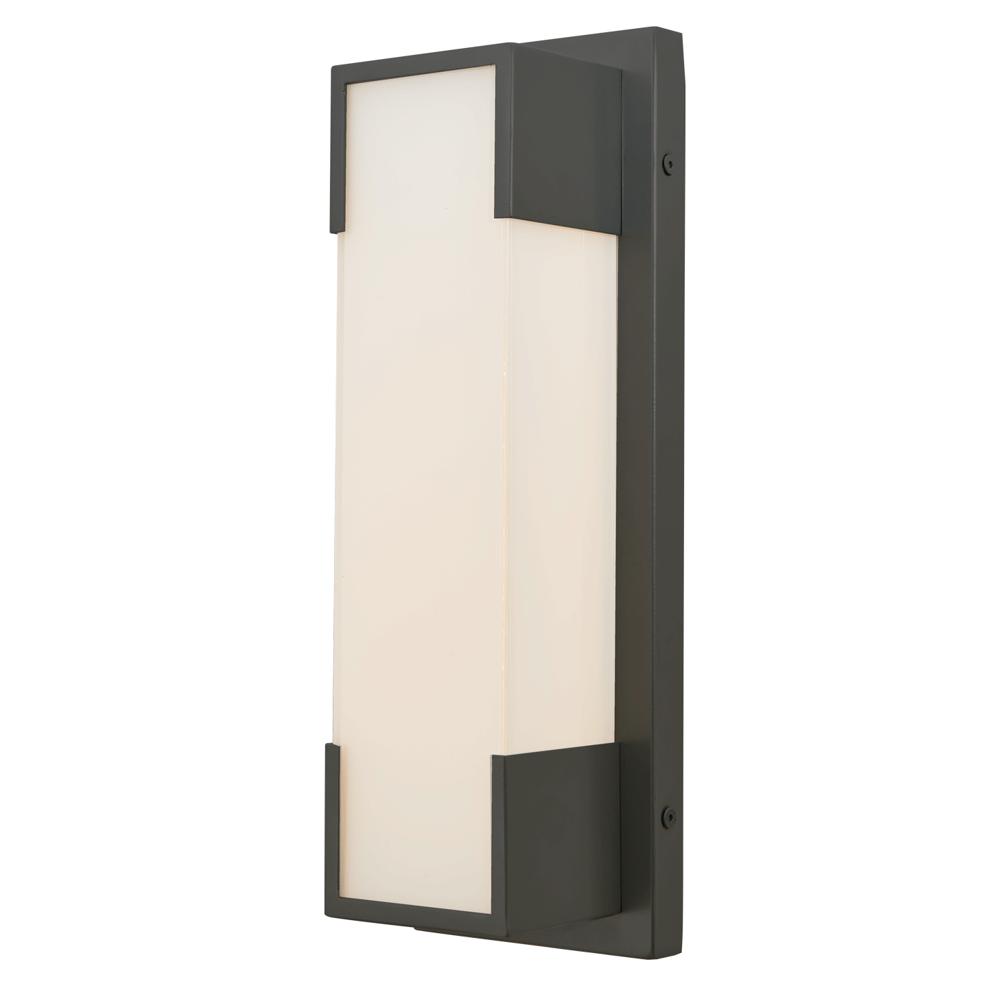 Abra Titon Wet Location Miter Glass Wall Fixture Matte Black