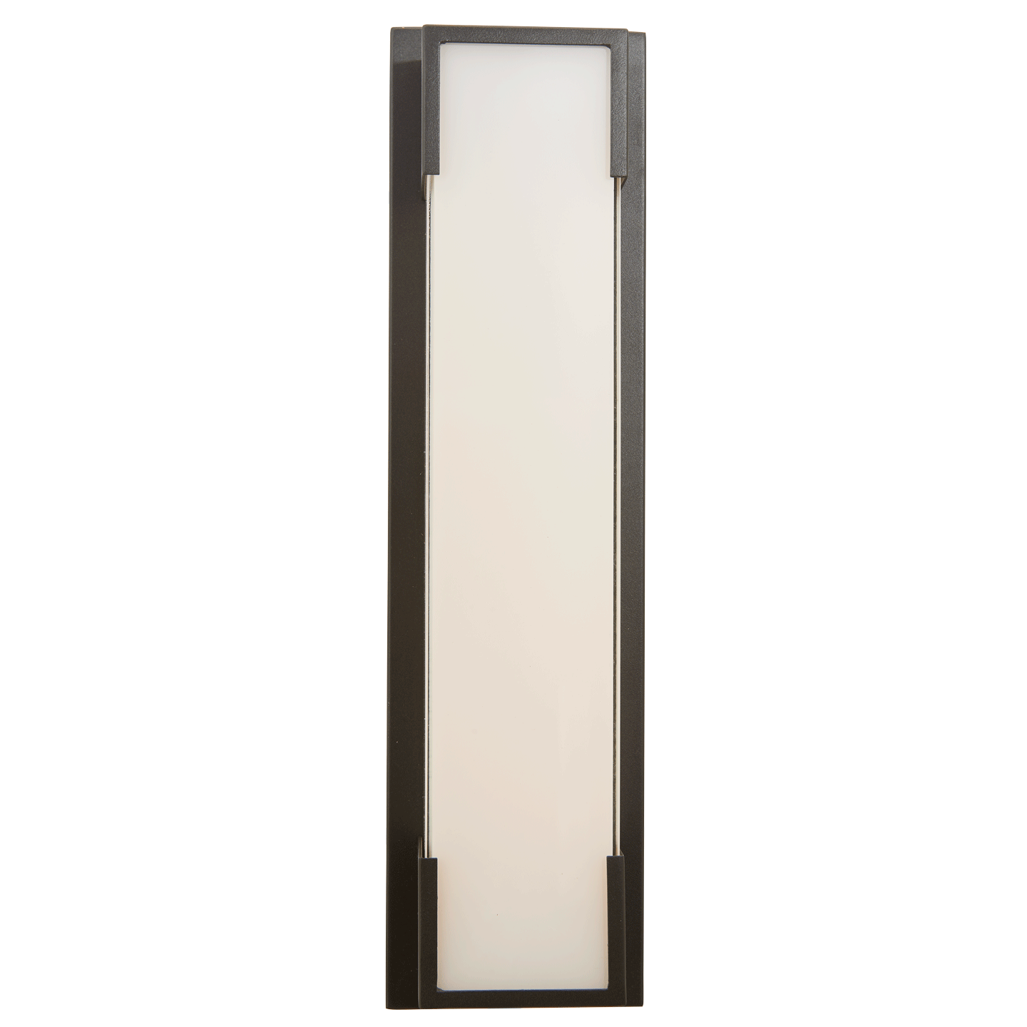 Abra Titon Wet Location Miter Glass Wall Fixture Matte Black